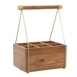 Most Trending Premium Wooden Caddy For <b>Kitchen</b> Home Hotel Table Top Decorative Use Wooden Utensils Holder Caddy - Product Image 1