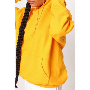 OEM Pakistan Factory Plain 100% Cotton Fleece Pullover Hoodie Logotipo personalizado Mujeres Regular Fit Pullover Hoodie with Kangaroo Pocket - Product Image 4