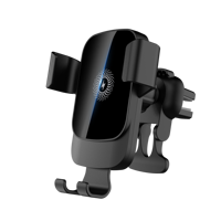 Chargeur de voiture sans fil haute qualité 2026 nouveau style 18W Type C à induction intelligente, chargement par simple contact, finition miroir personnalisée en usine