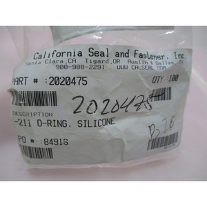 94 AMAT 3700-01625, Junta Tórica de Silicona 211 - Equipo y Piezas de Semiconductores de Confianza de Marca Global - Product Image 4