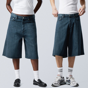 Shorts de Mezclilla para Hombre, Estilo Casual, para Verano, 3/4 de Longitud, Cómodos y a la Moda - Product Image 4