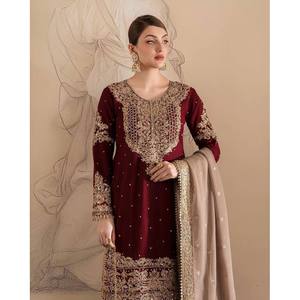 Designer Top and Bottom with Dupatta for Wedding Parties-Elegant Party Wear - Product Image 4