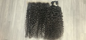 Precio holesale AW boboboair undles endair Endor, ouble rarawh nnprocesed iraw irgin ururmanese Curly Uman Air air - Product Image 6