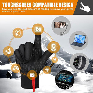 Gants d'hiver antidérapants en nylon écologiques pour hommes et femmes, chauds, coupe-vent, pour les activités sportives quotidiennes, les activités de plein air, le cyclisme, la course à pied - Product Image 4