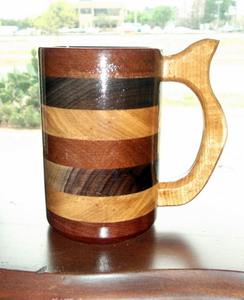 Jarra de Cerveza de Madera Vintage, 100% Segura para Alimentos, Hecha a Mano, de Madera Natural, Vajilla Sostenible, Regalo de Recuerdo - Product Image 5