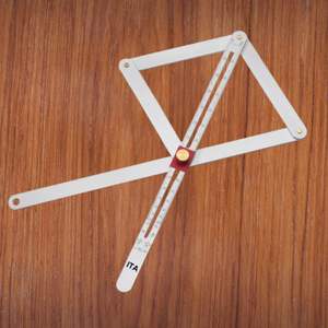 Équerre combinée industrielle en alliage d'aluminium 20-160 avec personnalisation OEM/ODM et échelle imprimée noire - Product Image 1