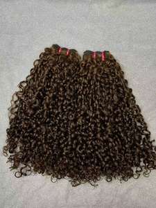 Vente en gros 100% paquets de cheveux vietnamiens vierges Double dessiné 30 pouces bouclés Hali pour Pixie Curls Super Remy extensions de tissage - Product Image 5