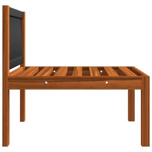 Ensemble de salon de jardin 4 pièces en bois d'acacia massif couleur crème - Product Image 6