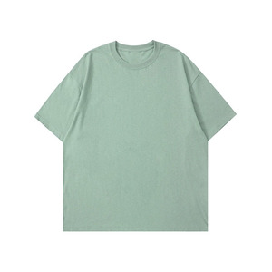 Casual Oversized Men's <b>T</b>-<b>shirt</b> <b>Cropped</b> Boxy Fit with 240 Grams Fabric Weight Custom Heat Transfer Printing in Black and <b>White</b> - Product Image 2