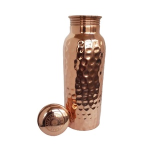 <b>Copper</b> Water <b>Bottle</b> With Strong Sealed Lid And Practical Shape For Easy Carrying During Daily Work Travel Fitness And Outdoor - Product Image 2