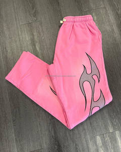 Custom for Puff Print Men's Sweatpants 100% Cotton <b>Vintage</b> Heavy Weight Acid Washed <b>Trousers</b> Skull Printed <b>Vintage</b> Sweatpants - Product Image 6