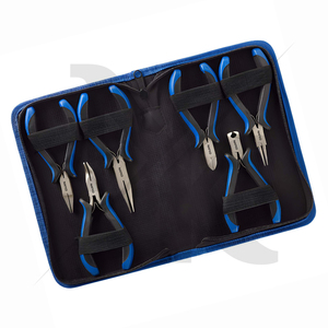 Premium Quality Jewelry Making Pliers Kit 6 pieces Ergonomic Handle Pliers Kit 130mm Chain, Flat, Round, End <b>Cutter</b> Pliers - Product Image 5