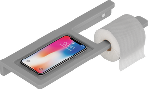 Distributeur de mouchoirs mural et support pour appareils mobiles, design contemporain pour les espaces de travail modernes et les salles de bain de luxe - Product Image 2