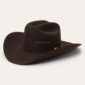 Sombrero de Vaquero Clásico Vintage |   Fieltro de lana hecho a mano estilo occidental |   Sombrero Resistente para Rodeo y Actividades al Aire Libre, Unisex - Product Image 1