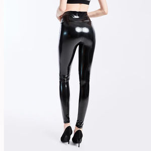 Pantalones de Cintura Alta de Piel Sintética PVC para Mujer, Leggings Elásticos de PU 3XL, Pantalones Ajustados Sexys para Mujer, NUEVOS - Product Image 3