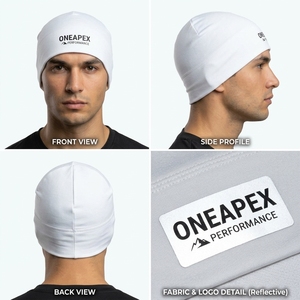 Gorro de Punto Blanco para Hombre, Gorro de Invierno con Puño, Unisex, Estilo Urbano, Gorro con Diseño de Calavera, Logotipo Personalizado, Accesorio de Moda al por Mayor - Product Image 5