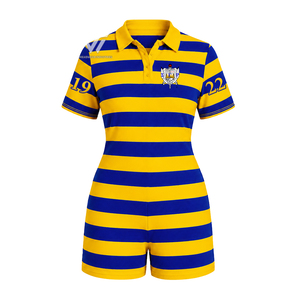 Shorts sexy pour femmes, rayés, à manches courtes, séchage rapide, respirants, décontractés, été, coupe ajustée, taille avec logo, tricotés, 100% coton, effet ventre plat - Product Image 6
