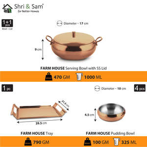 ชุดเสิร์ฟเครื่องดื่มสแตนเลสเคลือบ PVD สีโรสโกลด์ชุดเสิร์ฟเครื่องดื่มสไตล์บ้านในฟาร์ม - Product Image 3