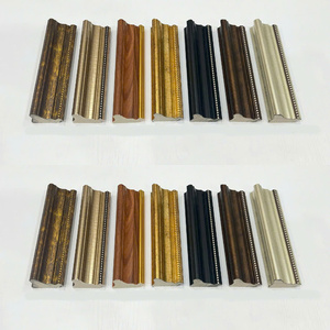 Contemporary Style PS Polystyrene Adjustable Wide <b>Border</b> Picture Frame Moulding Natural <b>Wood</b> Grain OEM Custom Factory Wholesale - Product Image 1