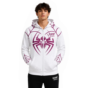 Nouveau Hoodie Décontracté Ample en Coton Sportif pour Hommes et Femmes, Motif Araignée, Style Urbain, en Polaire, Amusant, Collection 2026 - Product Image 3