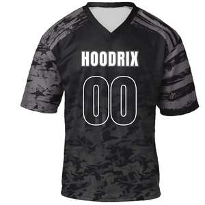 Wholesale High Quality Customized Blank American Football Fan Jersey Men Retro Streetwear V-Neck Tackle Twill Apparel For Men - Product Image 2
