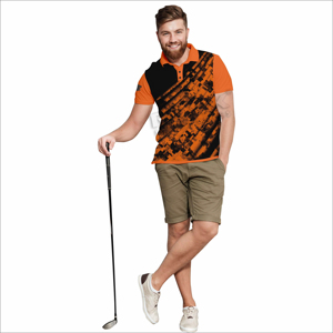 Chemises polo confortables pour hommes, tissu en toile respirant, manches courtes, design personnalisable pour le travail et les occasions décontractées - Product Image 1