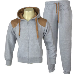 Unisex Zipper-Up Cotton Fleece Hoodies and <b>Sweatpants</b> <b>Sets</b> Plus Size Custom Designed Winter Tracksuit with Printed Techniques - Product Image 1