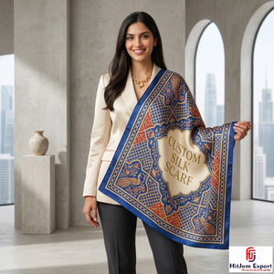 Prime Custom Printed <b>Silk</b> Feel Square Hijab Scarf Fashion <b>Head</b> <b>Wrap</b> Shawl Private Label OEM ODM Manufacturer - Product Image 3