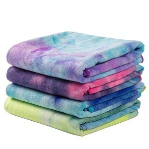 Serviette de sport en coton pur doux à séchage rapide, tie-dye, très absorbante, idéale pour la salle de sport, l'entraînement et les exercices, serviettes douces pour la peau - Product Image 1
