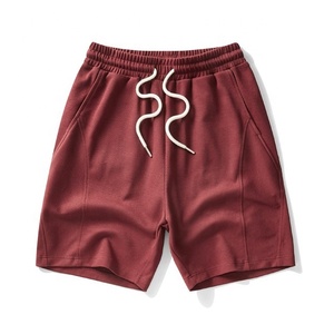 High Quality 260gsm 58% Cotton 40% Polyester 2% Spandex Elastic Waistband Street Fashion Piping Clean Fit Casual <b>Shorts</b> For <b>Men</b> - Product Image 5