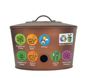 กระถางรดน้ำต้นไม้ในบ้านพร้อมฝาปิด - Product Image 6