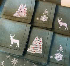 Serviettes de cocktail brodées de produits chauds du Vietnam frais pour les fêtes - Product Image 6