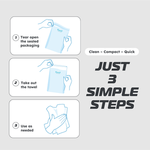 Lingettes sèches non tissées blanches Krclean XK5 du fabricant vietnamien, en sachet individuel, fournitures de nettoyage, 50/80 feuilles, format OEM - Product Image 4