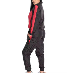 Ensemble coupe-vent d'automne personnalisé avec logo, respirant et léger, coupe oversize et ample, style streetwear, survêtement en nylon uni pour la vente en gros - Product Image 3