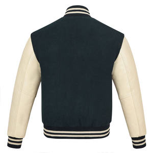 <b>Jacket</b> for man Fashion Bomber Varsity Baseball <b>Jacket</b> Men <b>Leather</b> Sleeve Polyester Baseball <b>Jacket</b> Oversize Customized 2025 - Product Image 2