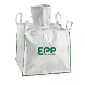 Sacs en vrac circulaires FIBC Formstable de 1 tonne en PP tissé laminé, traités anti-UV, recyclables, imprimés flexo, avec fermeture éclair, 1 mètre cube - Product Image 3