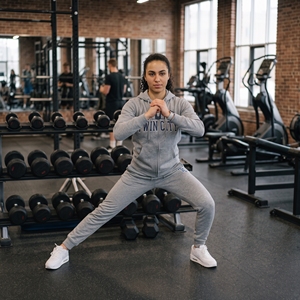 Conjunto Deportivo de Felpa Gris para Mujer Twin City, Sudadera con Cremallera Completa y Pantalones, Ropa Deportiva Informal para Gimnasio y Uso Diario - Product Image 3