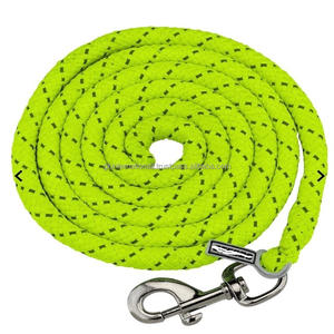 Cuerda de plomo de caballo de lujo resistente colorida al por mayor logotipo personalizado escalada fuerte correa de perro de algodón gancho de seguridad - Product Image 2