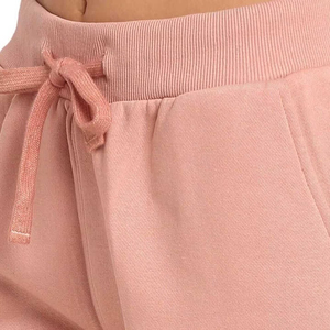 Ensemble survêtement décontracté pour femme, sweat à capuche rose et pantalon cargo, coupe classique, molleton, toutes saisons, imprimé, 100% coton biologique - Product Image 4