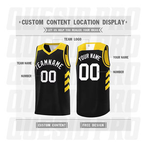 Maillot de basketball réversible de qualité supérieure, le plus vendu, avec broderie par sublimation – Hauts et chemises de sport - Product Image 5