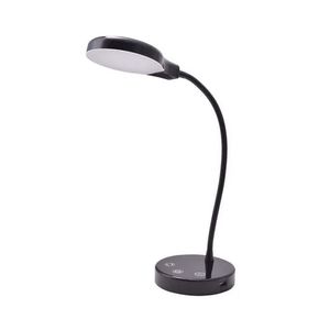 Lampada da Scrivania Moderna Dimmerabile con Sensore Touch, Corpo in Alluminio e Paralume Bianco o Nero - Product Image 6