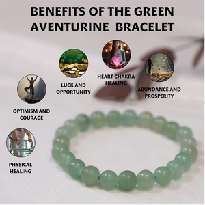 Natural Green Aventurine 8mm Round Gemstone <b>Stretch</b> <b>Bracelet</b> Crystal Beaded <b>Bracelet</b> Wholesale Supply - Product Image 5