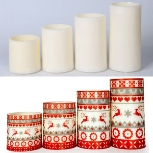 Velas de Pilar Blancas LED sin Llama 3D, sin Perfume, Funcionan con Pilas, Material ABS y PE, Control de Botones Seguro, Día de los Inocentes - Product Image 2