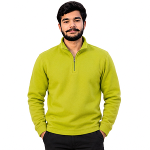 Sudadera con media cremallera al por mayor de fábrica, sudadera con media cremallera de invierno, sudadera con media cremallera personalizada, tallas personalizadas - Product Image 1