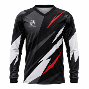 ชุดเสื้อเจอร์ซีย์มอเตอร์ครอสระดับมืออาชีพ ปี 2026 พร้อมโลโก้สั่งทำพิเศษ เสื้อเจอร์ซีย์ MX ระบายอากาศได้ดี สำหรับแข่งรถวิบากสำหรับผู้ใหญ่ - Product Image 1