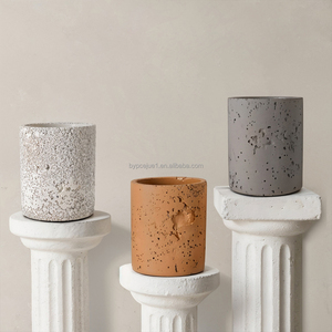 Bán Buôn 10Oz Hiện Đại Rỗng Thô Xi Măng Nến Tàu Nồi Container <span class=keywords><strong>Handmade</strong></span> Sang Trọng Người Bạn Đời Bê Tông Nến Jar Chủ - Product Image 3