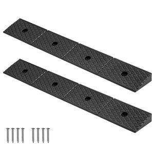 Rampa per Soglie in Gomma Rinforzata da 2 Pollici, Capacità di Carico 33069 Libbre, per Serbatoi di Drenaggio e Sedie a Rotelle - Product Image 1