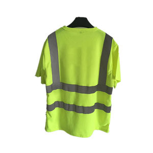 Visibility Work <b>polo</b> T-Shirt 100% polyester reflective striped safety <b>polo</b> shirt men's safety clothing - Product Image 6