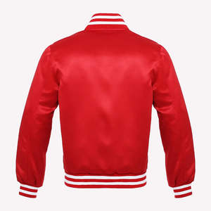 Blouson universitaire décontracté 100 % coton tissé enduit, à capuche, fermeture éclair, col montant, couleur unie, coupe-vent et respirant - Product Image 6