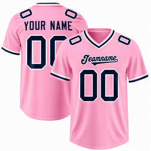 Maillot de football rose premium respirant à séchage rapide, vêtements de sport personnalisés, tenue d'équipe sur mesure - Product Image 1
